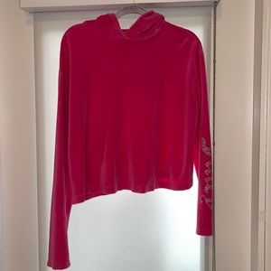 Pink juicy couture pull over hoodie